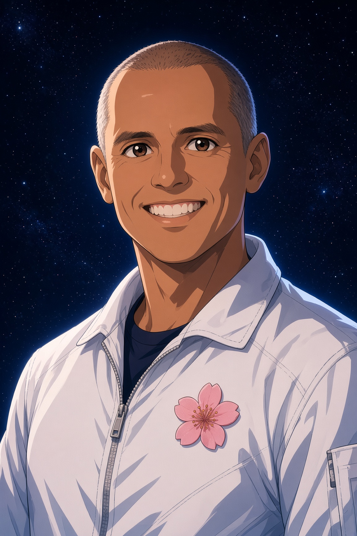 Anime portrait of Anil Menon
